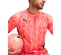 Puma Men's IndividualFINAL Short Sleeve Logo Jersey - Sunset Glow