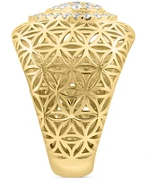 Effy Diamond Teardrop Cluster Floral Lattice Statement Ring (1/3 ct. t.w.) in 14k Gold