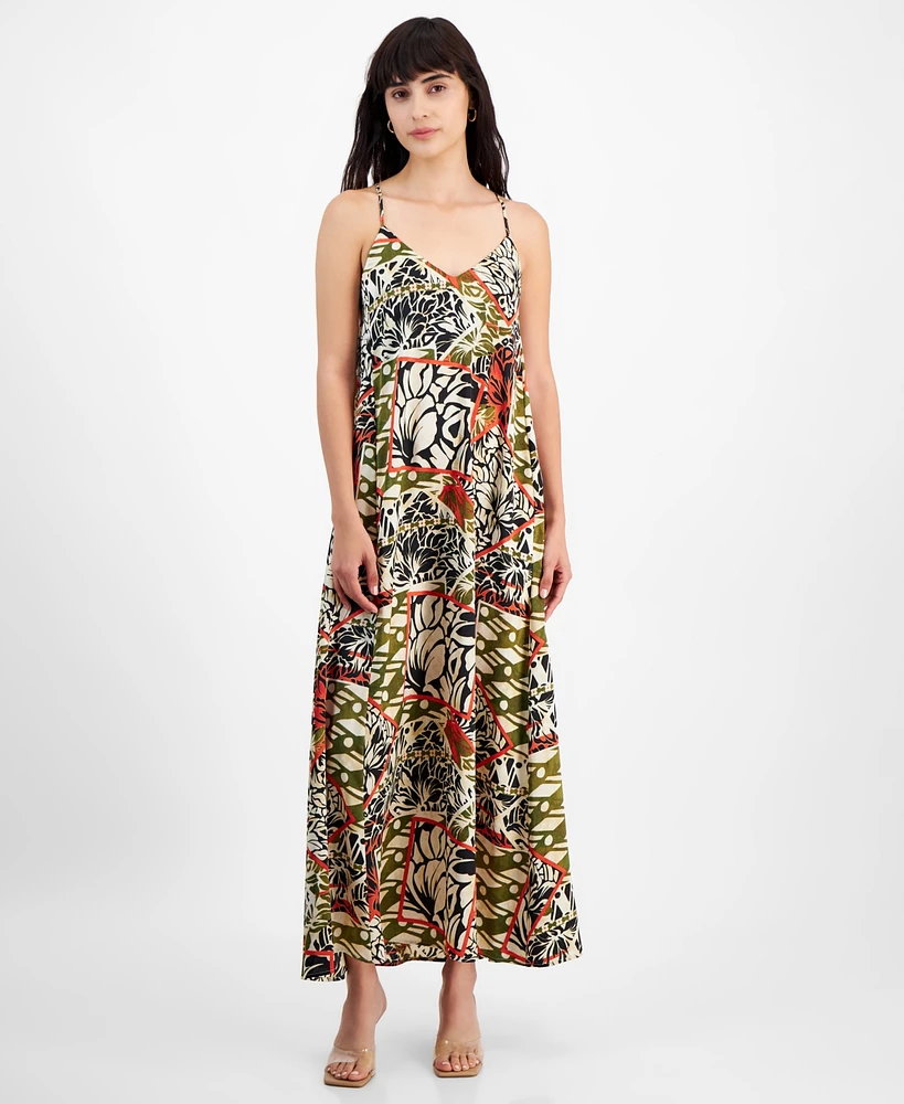 Tahari Asl Women's Printed Maxi Dress