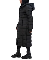 Steve Madden Juniors' Hooded Maxi Puffer Coat, Created for Macy's