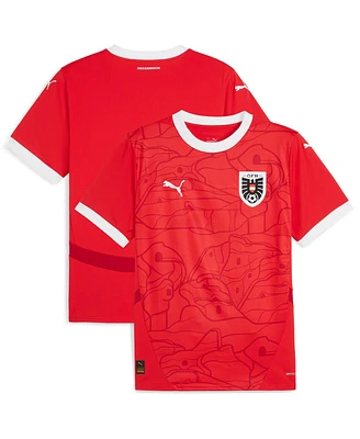 Puma Men's Red Austria National Team 2024 Home Replica Jersey