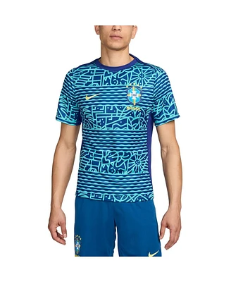 Nike Men's Blue Brazil National Team 2024 Academy Pro Pre-Match Top