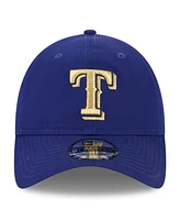 New Era Men's Royal Texas Rangers 2024 Gold Collection 9TWENTY Adjustable Hat