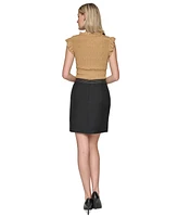 Karl Lagerfeld Women's Trapunto-Stitch Mini Skirt