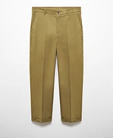 Mango Men's Straight-Fit Cotton Pants