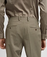 Mango Men's Stretch Fabric Slim-Fit Suit Pants