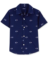 Carter's Toddler Boys Insect-Print Button-Down Shirt