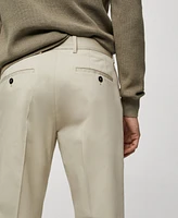 Mango Men's Regular-Fit Cotton Pants