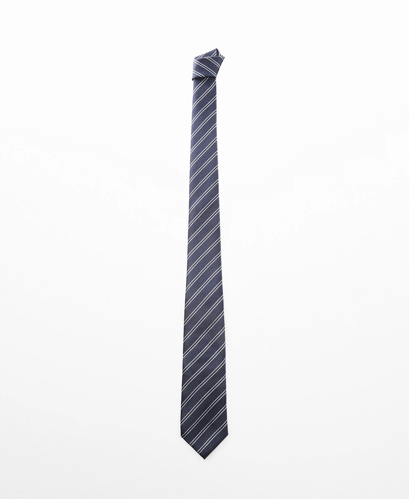 Mango Men's Stain-Resistant Striped Tie