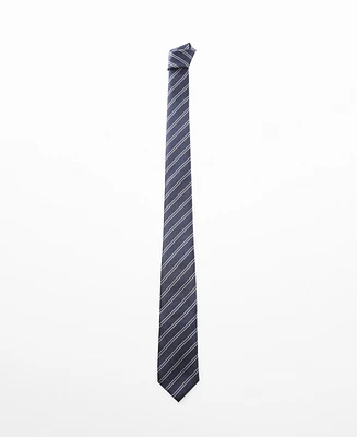 Mango Men's Stain-Resistant Striped Tie