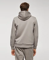 Mango Men's Cotton Zip-Up Hoodie