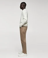 Mango Men's Micro-Corduroy Slim-Fit Pants