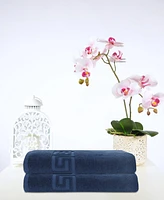 Ozan Premium Home Milos Greek Key Design Collection 100% Turkish Cotton Bath Sheet, 40" x 60"