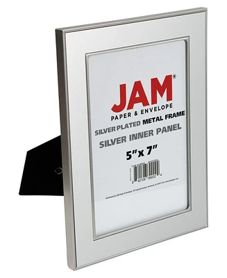 Jam Paper Plated Metal Picture Frame - 5" x 7"