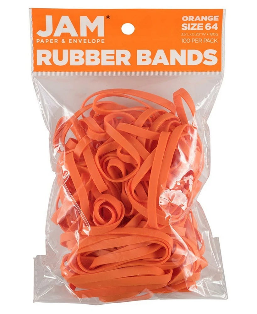 Jam Paper Durable Rubber Bands - Size 64 - Multi-Purpose Rubber bands