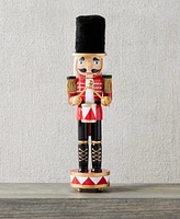 Holiday Lane Royal Holiday Red Black And Gold Caucasian Drummer Nutcracker, Created for Macy's