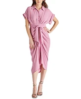 Steve Madden Women's Tori Tie-Waist Short-Sleeve Shirtdress