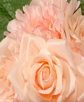 National Tree Company 12.2 Peach Rose and Peony Bundle