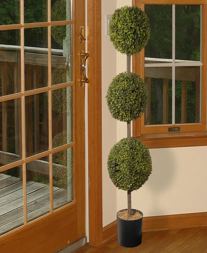 National Tree Company 48 Boxwood Three-Ball Topiary