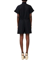 French Connection Women's Era Poplin Short-Sleeve Romper