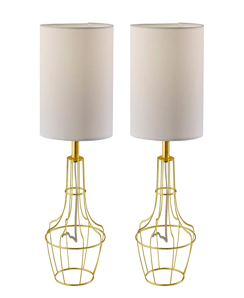 Adesso 18.75" Stella Set of 2 Table Lamps