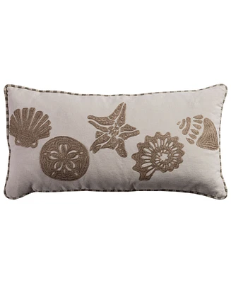 Rizzy Home Coatal Polyester Filled Decorative Pillow, 11" x 21"