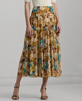 Lauren Ralph Women's Floral A-Line Skirt, Regular & Petite