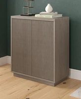 Hudson & Canal Alston 28" Wide Rectangular Accent Cabinet in Antiqued Gray Oak