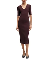 Boss by Hugo Women's V-Neck Knitted Dress