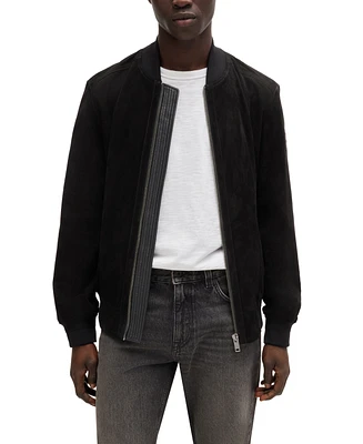 Boss by Hugo Men's Suede Bomber Jacket