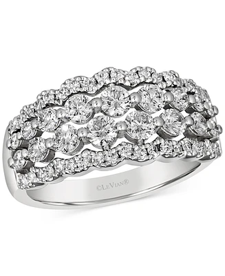 Le Vian Vanilla Diamond Openwork Multirow Ring (1-1/4 ct. t.w.) in Platinum