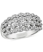 Le Vian Vanilla Diamond Openwork Multirow Ring (1-1/4 ct. t.w.) in Platinum