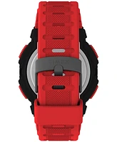 Timex Men's Ufc Rumble Digital Red Polyurethane Strap 50mm Round Watch