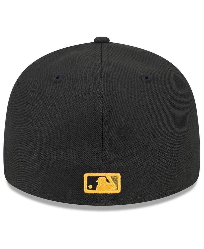 New Era Men's Black Pittsburgh Pirates 2024 Armed Forces Day Low Profile 59FIFTY Fitted Hat