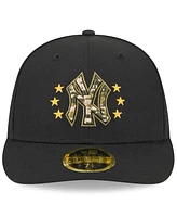 New Era Men's Black New York Yankees 2024 Armed Forces Day Low Profile 59FIFTY Fitted Hat