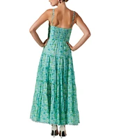 Astr the Label Women's Tazia Button-Front Maxi Dress