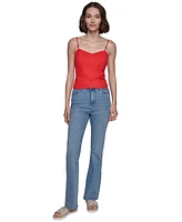 Karl Lagerfeld Paris Women's Linen-Blend Camisole Top