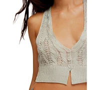 Free People Women's The Vest Of Us Cropped Sweater