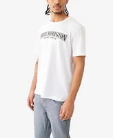 True Religion Men's Short Sleeve Relaxed Painted Horseshoe Tee