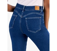 Dollhouse Juniors' High-Rise Flare-Hem Jeans