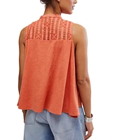 Free People Women's Sunkissed Cotton Pointelle Tank Top