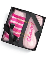 Charter Club Cashmere "Ciao" Sleep Mask + Socks Boxed Gift Set, Created for Macy's