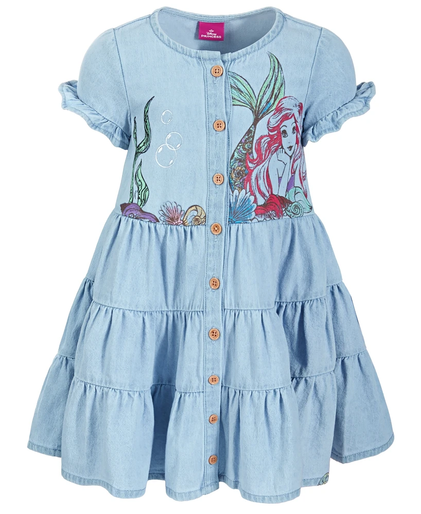 Disney Toddler & Little Girls The Mermaid Cotton Chambray Dress