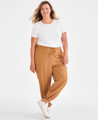 Style & Co Plus Pull-On Utility Pants