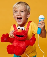 Singing Machine Plush Toy Karaoke Backpack with Microphone, Speaker, Songs Sound Effects, Sesame Street Elmo