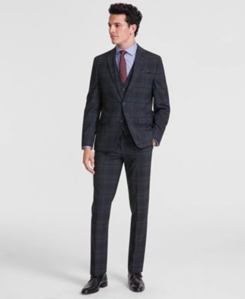 Bar Iii Mens Slim Fit Wool Blend Suit Created For Macys