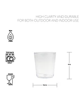 Tritan Simple Double Old Fashioned Drinkware Set 15.9 oz., Set of 4