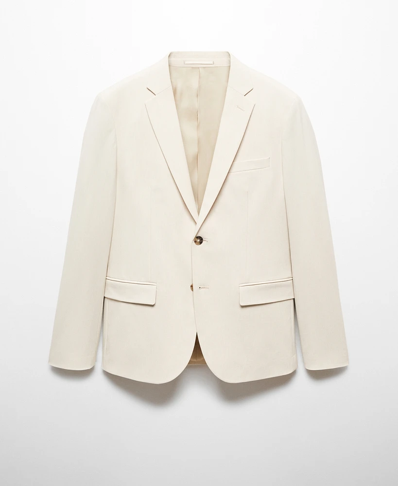 Mango Men's Super Slim-Fit Stretch Fabric Suit Blazer