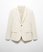 Mango Men's Super Slim-Fit Stretch Fabric Suit Blazer