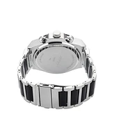 Ed Hardy Men's Brushed Silver-Tone Metal Bracelet Watch 52mm - Matte Navy, Brushed Silver